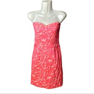 Size M (NWT) Eight-Sixty Brand Strapless Hot Pink Dress